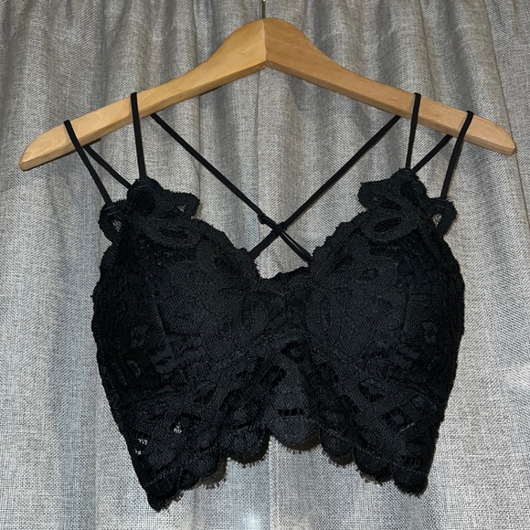 NWOT Wishlist Bralette Charcoal Gray Lace - Picture 1 of 7